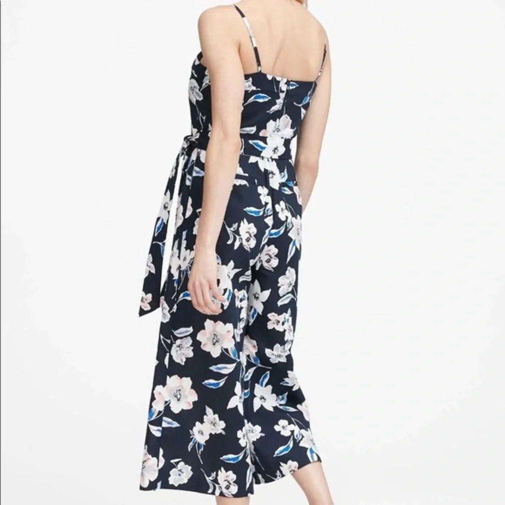 Banana‎ Republic Floral Linen Blend Jumpsuit